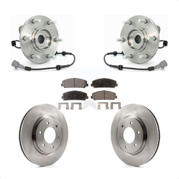 Front Hub Bearing Assembly Disc Brake Rotor Pad Kit For Nissan TITAN Armada INFINITI QX56 KBB-105414