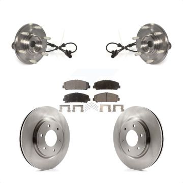 Front Hub Bearing Assembly Disc Brake Rotors And Pads Kit For Nissan TITAN Armada KBB-105440