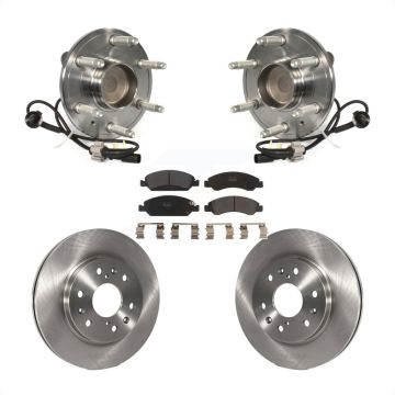 Front Hub Bearing Brake Rotor Pad Kit For GMC Sierra 1500 Chevrolet Silverado Tahoe Yukon KBB-105441