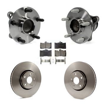 Front Hub Bearing Disc Brake Rotor Pad Kit (5Pc) For Lexus IS350 GS350 GS450h GS430 GS460 KBB-105451