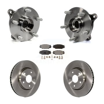 Front Hub Bearing Assembly Disc Brake Rotor And Semi-Metallic Pad Kit For Lexus IS250 AWD KBB-105463