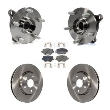 Front Hub Bearing Assembly Disc Brake Rotors And Semi-Metallic Pads Kit For Lexus IS250 KBB-105464
