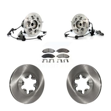 Front Hub Bearing Brake Rotor And Pad Kit For 2004-2008 Chevrolet Colorado GMC Canyon RWD KBB-105473