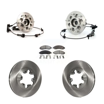 Front Hub Bearing Brake Rotor Pad Kit For Chevrolet Colorado GMC Canyon Isuzu i-350 i-370 KBB-105477