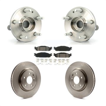 Front Hub Bearing Assembly Disc Brake Rotors And Semi-Metallic Pads Kit For Ford Explorer KBB-105483