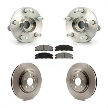 Front Hub Bearing Brake Rotor Pad Kit For 2013 Ford Explorer Sport With Heavy Duty Brakes KBB-105484
