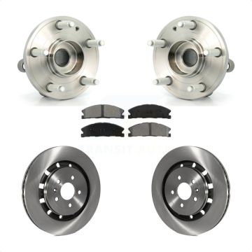 Front Hub Bearing Disc Brake Rotor & Pad Kit For Ford Explorer Police Interceptor Utility KBB-105485