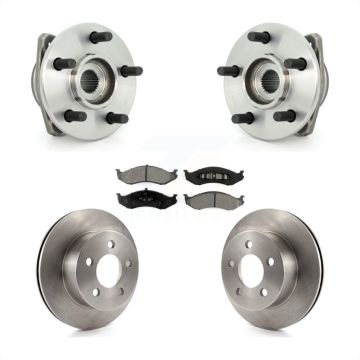 Front Hub Bearing Assembly Disc Brake Rotors And Pads Kit For Jeep Grand Wagoneer TJ KBB-105504