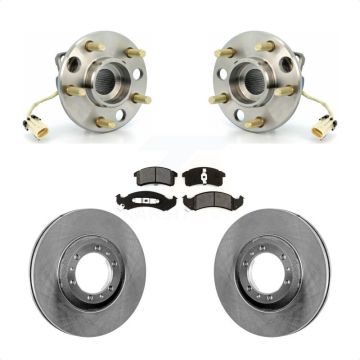 Front Hub Bearing Brake Rotor Pad Kit For Buick LeSabre Oldsmobile Cadillac 88 DeVille 98 KBB-105508