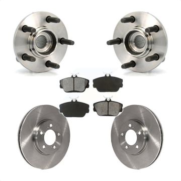 Front Hub Bearing Brake Rotor & Pad Kit For Ford Taurus Lincoln Continental Mercury Sable KBB-105512