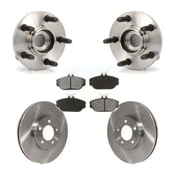 Front Hub Bearing Brake Rotor & Pad Kit For 01-02 Ford Taurus With Police or Taxi Package KBB-105513