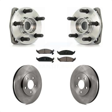 Front Hub Bearing Brake Rotor Pads Kit For Chrysler Sebring Cirrus Dodge Stratus Plymouth KBB-105517