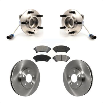 Front Hub Bearing Brake Rotor Pad Kit For Chevrolet Impala Buick LeSabre Monte Carlo Park KBB-105520
