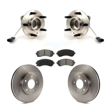 Front Hub Bearing Brake Rotor Pads Kit For Buick Rendezvous Pontiac Montana Chevrolet AWD KBB-105522
