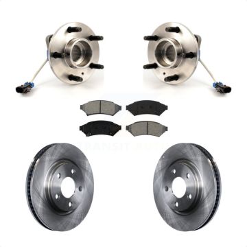 Front Hub Bearing Disc Brake Rotor & Pad Kit For Buick Pontiac LaCrosse Grand Prix Allure KBB-105525