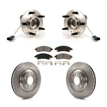 Front Hub Bearing Assembly Disc Brake Rotor Pads Kit For 2004-2005 Pontiac Bonneville GXP KBB-105526