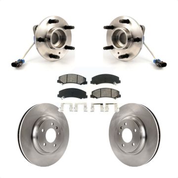 Front Hub Bearing Brake Rotor Pads Kit For Buick Lucerne Chevrolet Impala LaCrosse Allure KBB-105529