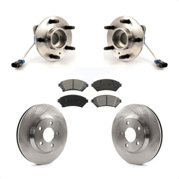 Front Hub Bearing Brake Rotor Pad Kit For Chevrolet Impala Buick LeSabre Monte Carlo Park KBB-105531