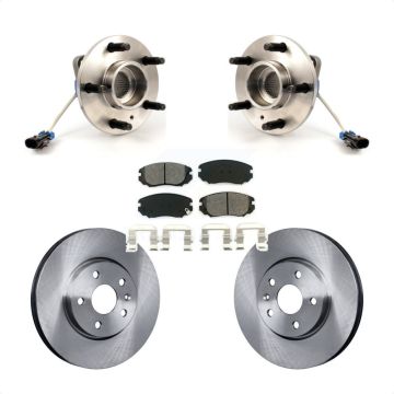 Front Hub Bearing Assembly Disc Brake Rotors And Pads Kit For 2010 Buick Allure KBB-105532