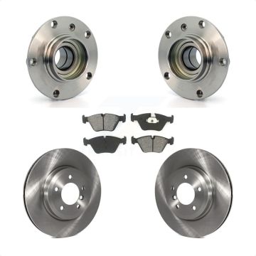 Front Hub Bearing Assembly Disc Brake Rotors And Pads Kit For BMW 330Ci Z4 330i KBB-105545