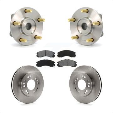 Front Hub Bearing Assembly Disc Brake Rotors And Pads Kit For 1998 Eagle Talon AWD KBB-105550