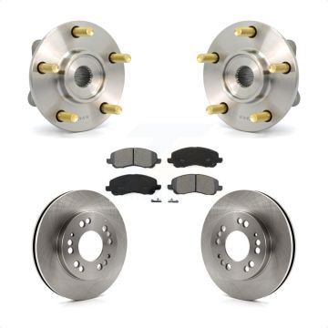 Front Hub Bearing Brake Rotor Pads Kit For 2001 Mitsubishi Eclipse Galant From 06/01 2.4L KBB-105551