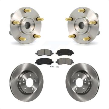 Front Hub Bearing Assembly Brake Rotor & Pads Kit For 2006 Mitsubishi Eclipse To 10 31 05 KBB-105552