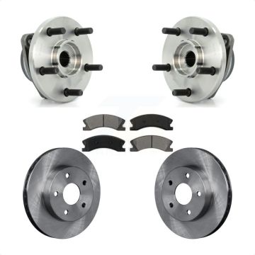 Front Hub Bearing Assembly Disc Brake Rotors And Pads Kit For Jeep Grand Cherokee KBB-105555