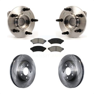 Front Hub Bearing Disc Brake Rotor & Pad Kit For Pontiac Grand Prix Buick LaCrosse Allure KBB-105560