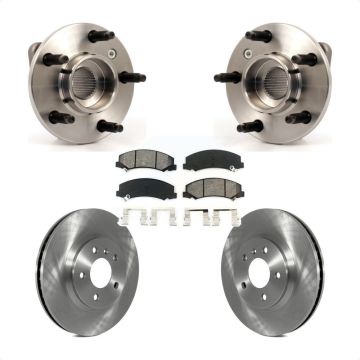 Front Hub Bearing Assembly Brake Rotor & Pad Kit For Chevrolet Impala Monte Carlo Non-ABS KBB-105561