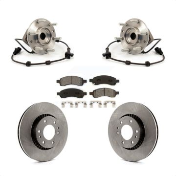 Front Hub Bearing Brake Rotor & Pads Kit For Chevrolet Trailblazer GMC Envoy XL EXT Buick KBB-105577