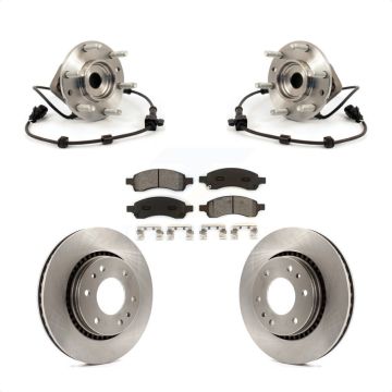 Front Hub Bearing Brake Rotor & Pad Kit For Chevrolet Trailblazer GMC Envoy Buick Rainier KBB-105579