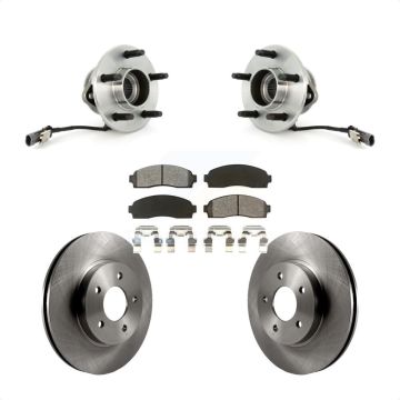 Front Hub Bearing Brake Rotor & Pads Kit For Saturn Vue Chevrolet Equinox Pontiac Torrent KBB-105581