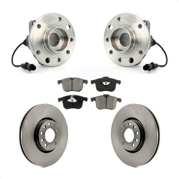 Front Hub Bearing Disc Brake Rotor & Pad Kit For Saab 9-3 With 314mm Diameter KBB-105585