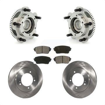 Front Hub Bearing Assembly Disc Brake Rotors And Pads Kit For Suzuki XL-7 Grand Vitara KBB-105589