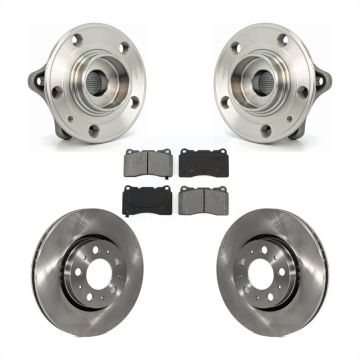 Front Hub Bearing Brake Rotor Pad Kit For 05-07 Volvo V70 With 286mm Diameter KBB-105591