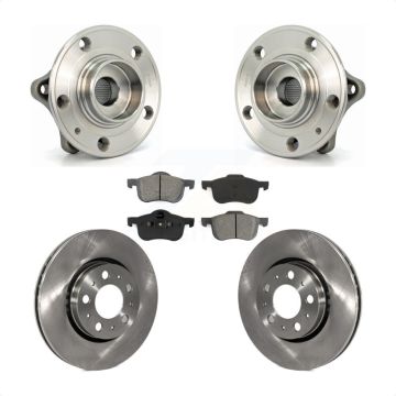 Front Hub Bearing Assembly Disc Brake Rotors And Pads Kit For Volvo S60 XC70 V70 S80 KBB-105592