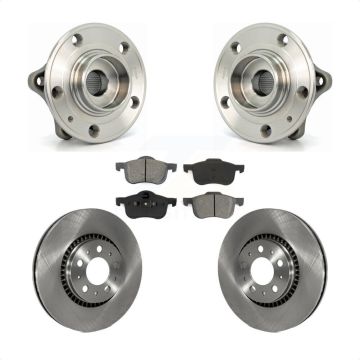 Front Hub Bearing Assembly Disc Brake Rotors And Pads Kit For Volvo S60 XC70 V70 S80 KBB-105594