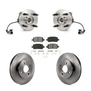 Front Hub Bearing Brake Rotor Pads Kit For Chevrolet Cobalt Pontiac G5 Saturn Ion Pursuit KBB-105599