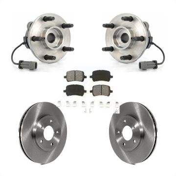 Front Hub Bearing Assembly Disc Brake Rotors And Semi-Metallic Pads Kit For Chevrolet HHR KBB-105607