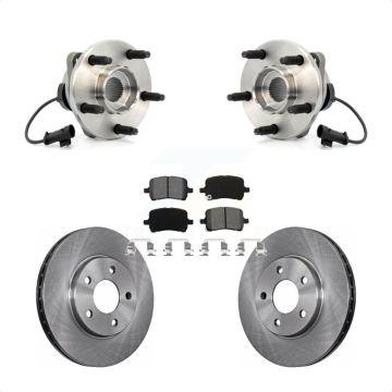 Front Hub Bearing Assembly Disc Brake Rotors And Pads Kit For Chevrolet Malibu KBB-105617