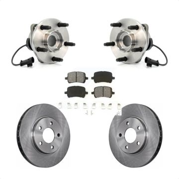 Front Hub Bearing Assembly Disc Brake Rotors And Pads Kit For Chevrolet Malibu Pontiac G6 KBB-105618