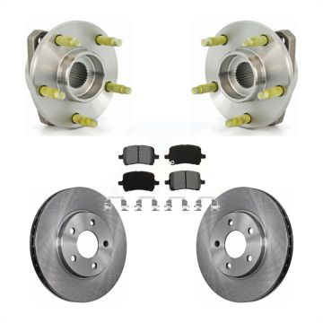 Front Hub Bearing Assembly Disc Brake Rotors And Pads Kit For Chevrolet Malibu KBB-105622