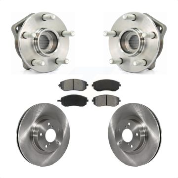 Front Hub Bearing Assembly Disc Brake Rotors And Pads Kit For Subaru Impreza Legacy KBB-105628