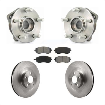 Front Hub Bearing Assembly Disc Brake Rotors And Pads Kit For 2005 Subaru Outback Legacy KBB-105631