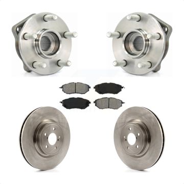 Front Hub Bearing Assembly Disc Brake Rotor & Pads Kit For Subaru Outback Legacy Forester KBB-105633
