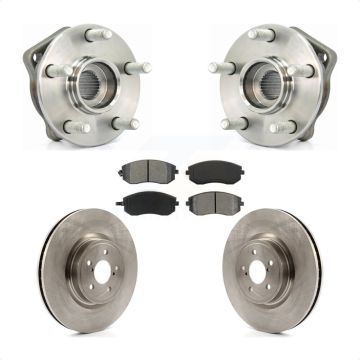 Front Hub Bearing Assembly Disc Brake Rotors And Semi-Metallic Pads Kit For Subaru Legacy KBB-105634