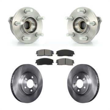 Front Hub Bearing Assembly Disc Brake Rotor Pad Kit For Dodge Charger Chrysler 300 Magnum KBB-105645