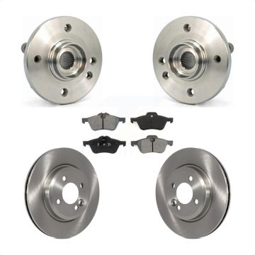 Front Hub Bearing Brake Rotor And Pad Kit For Mini Cooper With 276mm Diameter KBB-105647