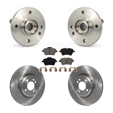 Front Hub Bearing Assembly Disc Brake Rotors And Semi-Metallic Pads Kit For Mini Cooper KBB-105648